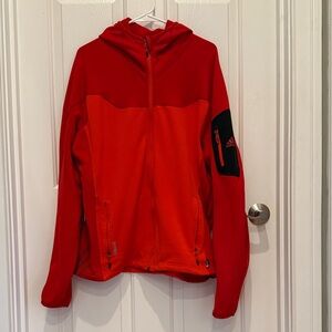 Adidas Vibrant Red and Orange Jacket